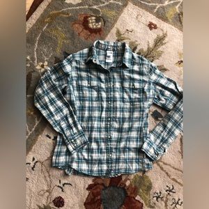The North Face Blue Flannel Button Up Size Small